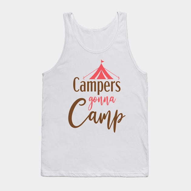 Camper Pink Tank Top by Usea Studio